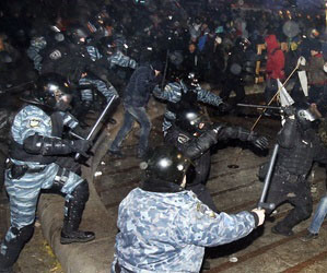 Riot police used excessive force against peaceful protesters in Kiev Riot police used excessive force against peaceful protesters in Kiev