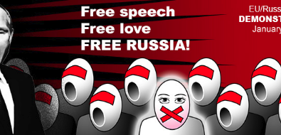 Brussels demonstration in solidarity with Russian civil society