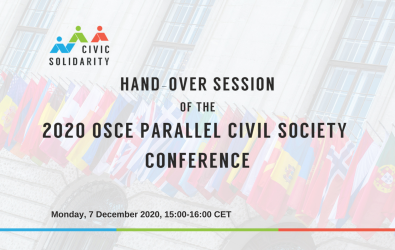 Civic Solidarity Platform organized an online hand-over session of the OSCE Parallel Civil Society Conference