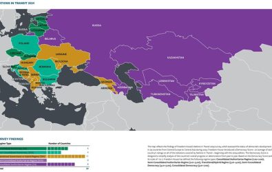 Nations in Transit evaluates the state of democracy in the region stretching from Central Europe to Central Asia.