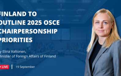 Finland to outline 2025 OSCE Chairpersonship priorities to the Permanent Councilh