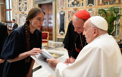 “We are all fighting for peace, but peace is not occupation”. Oleksandra Matviichuk met Pope Francis